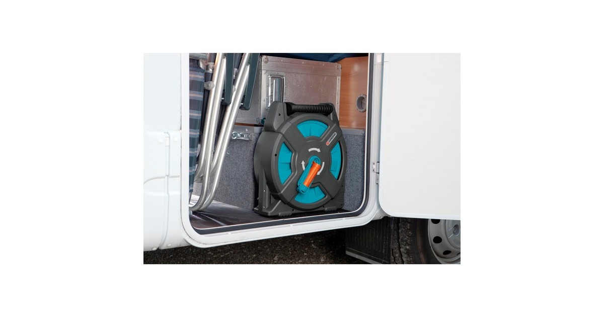 GARDENAClassic slangenbox 15 set in doos slanghaspel  (Grijs/turquoise, 2662-20, 15 m)