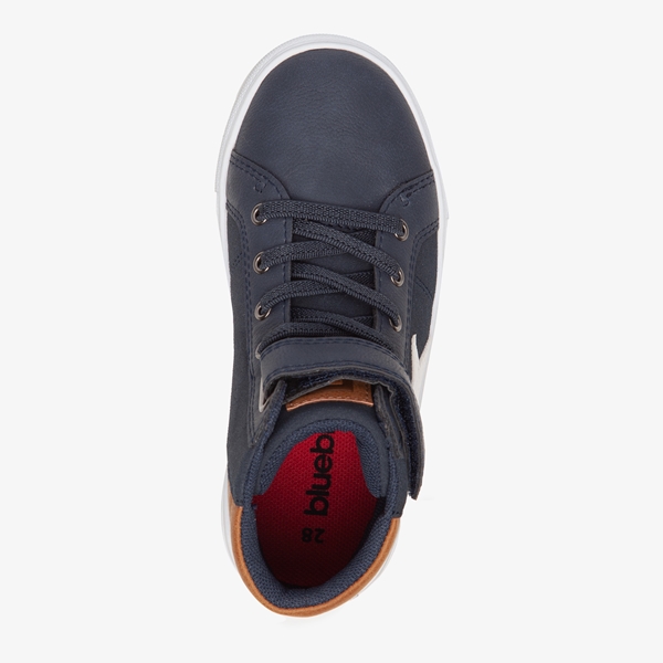 Blue Box hoge jongens sneakers donkerblauw