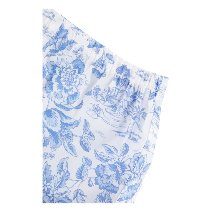 Tartine et Chocolat Blouse et Short Fleuris | Bleu