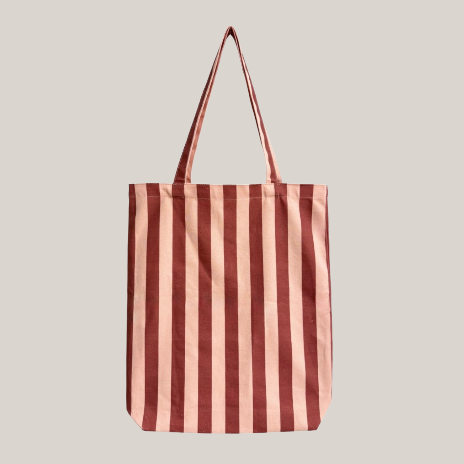 Tas Katoen stripes/light salm rabarber