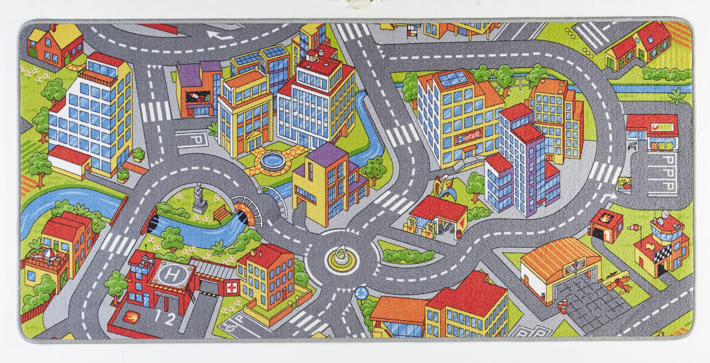 HANSE Home Kinderteppich »Smart City« rechteckig 0,65 mm Höhe Kurzflor, Kinderteppich, Rutschfest, Spielteppich, Kinderzimmer