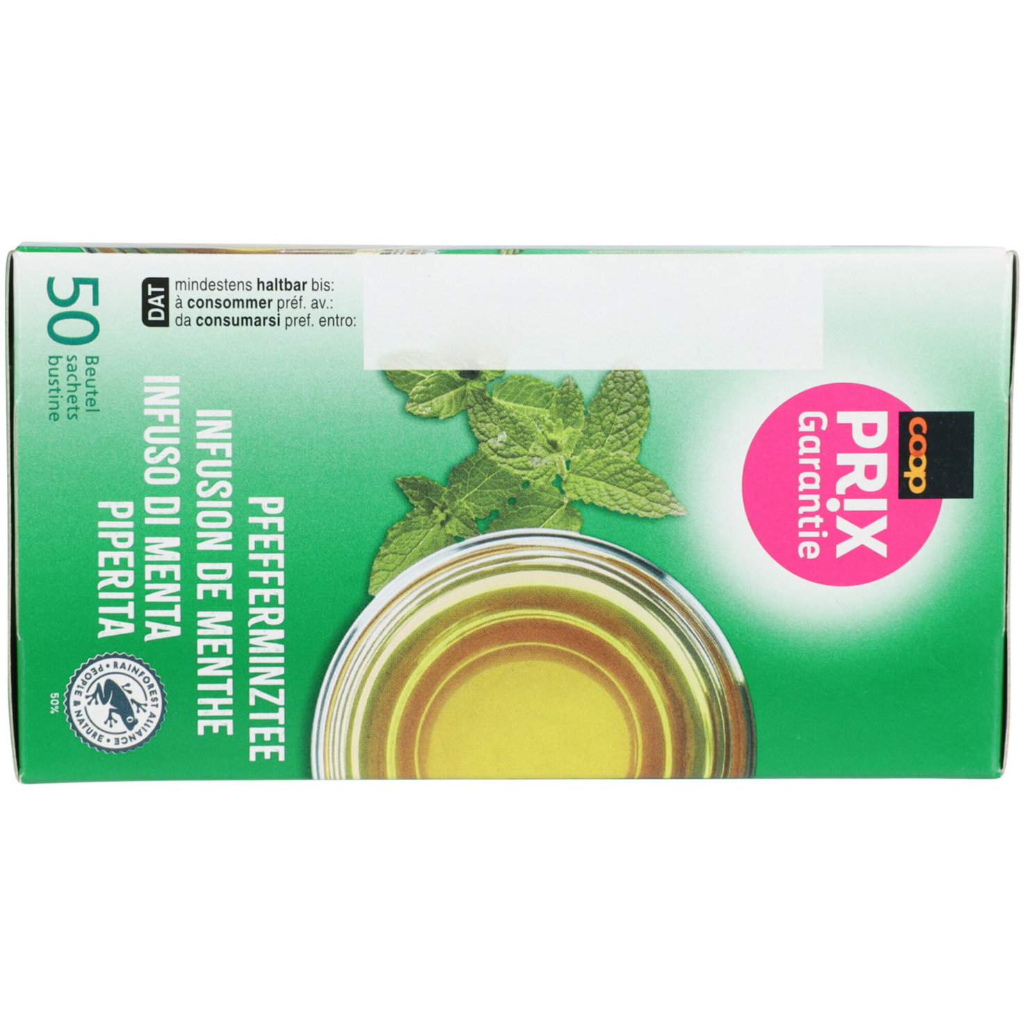 Prix Garantie Pfefferminztee 50 Beutel