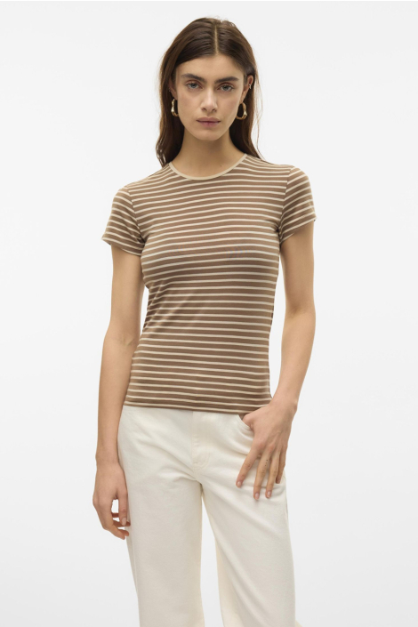 Vero Moda camel dames t-shirt