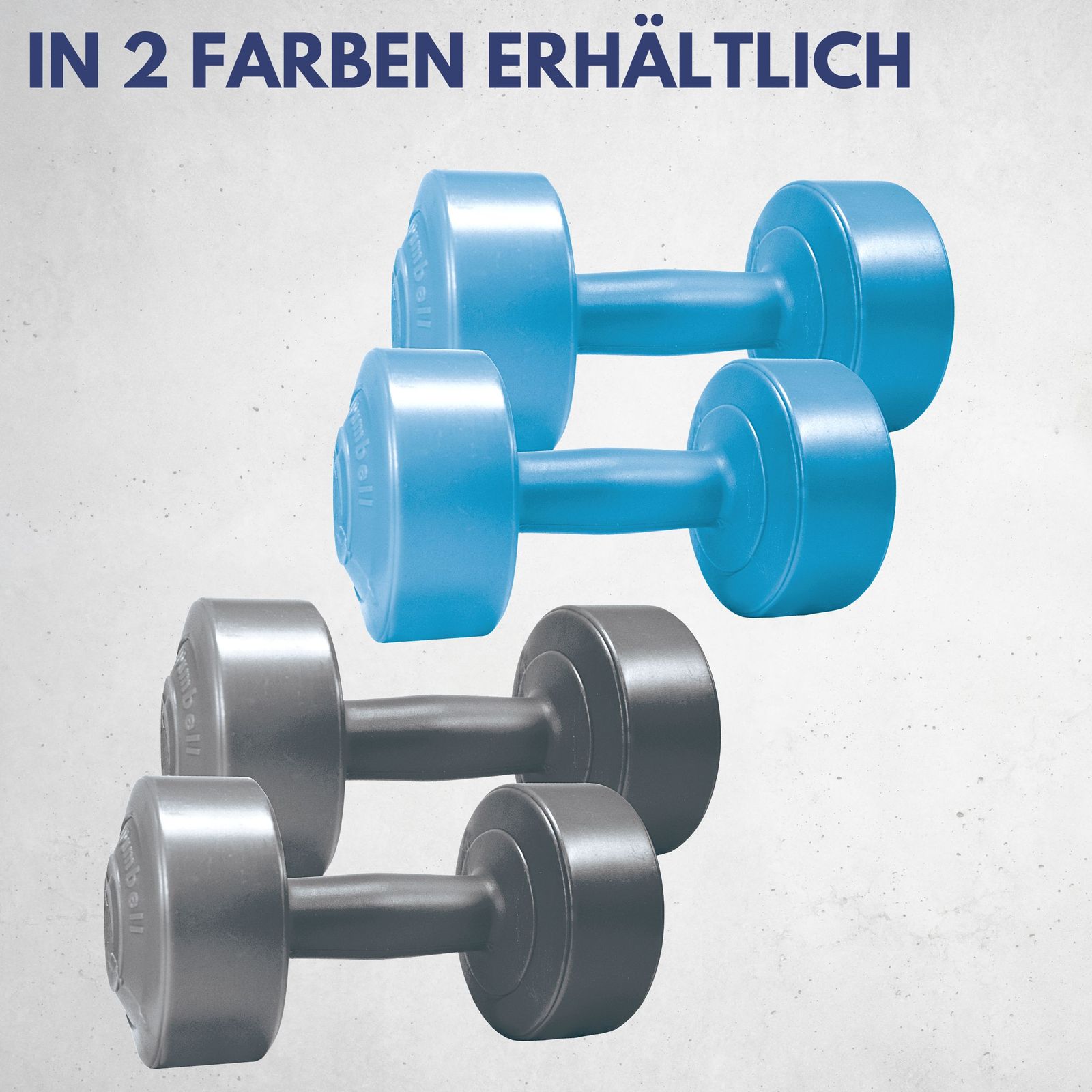 Gymnastik Hantelset 2 x 2 kg, blau