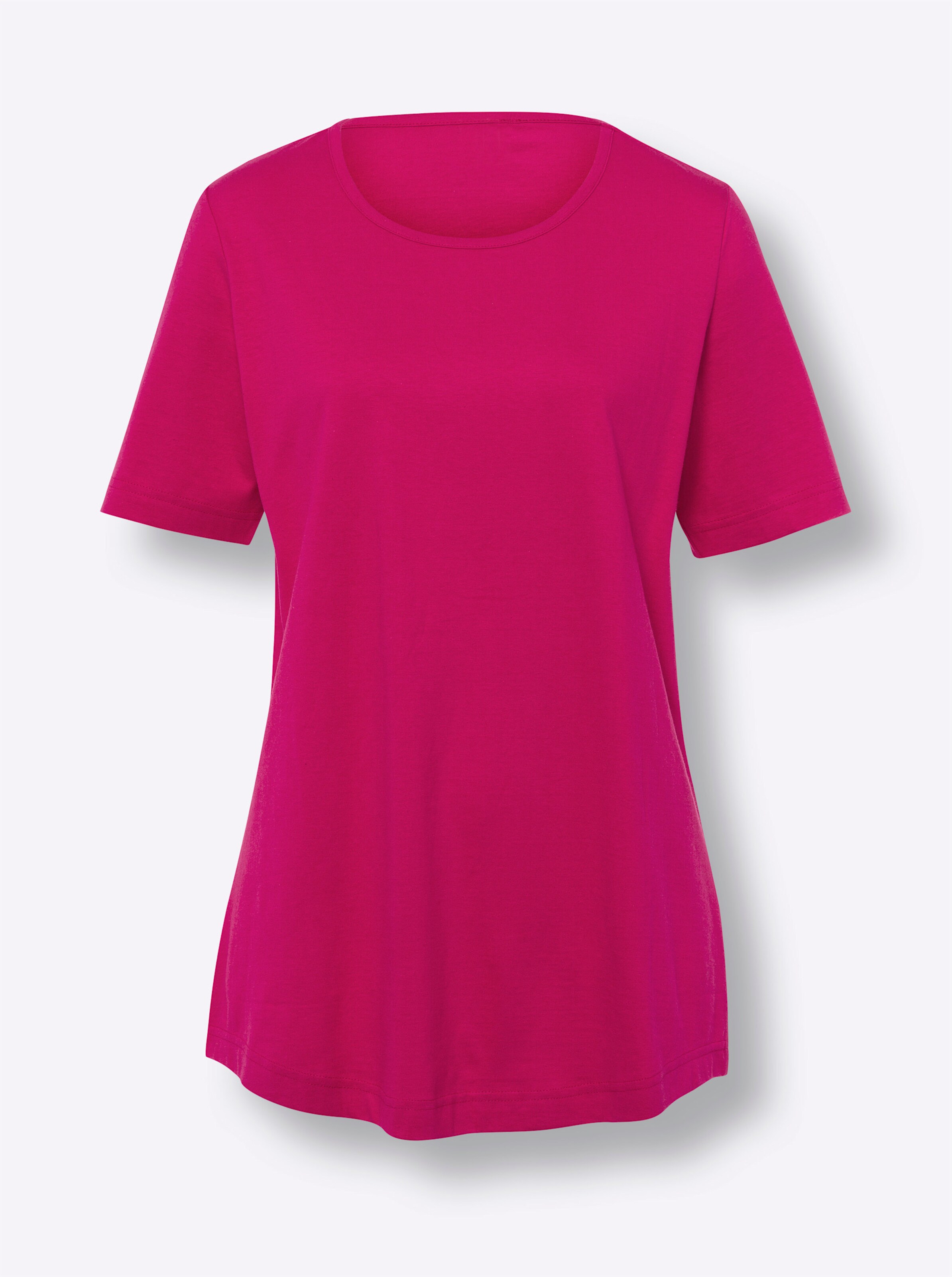 Longshirt in royalblau + pink