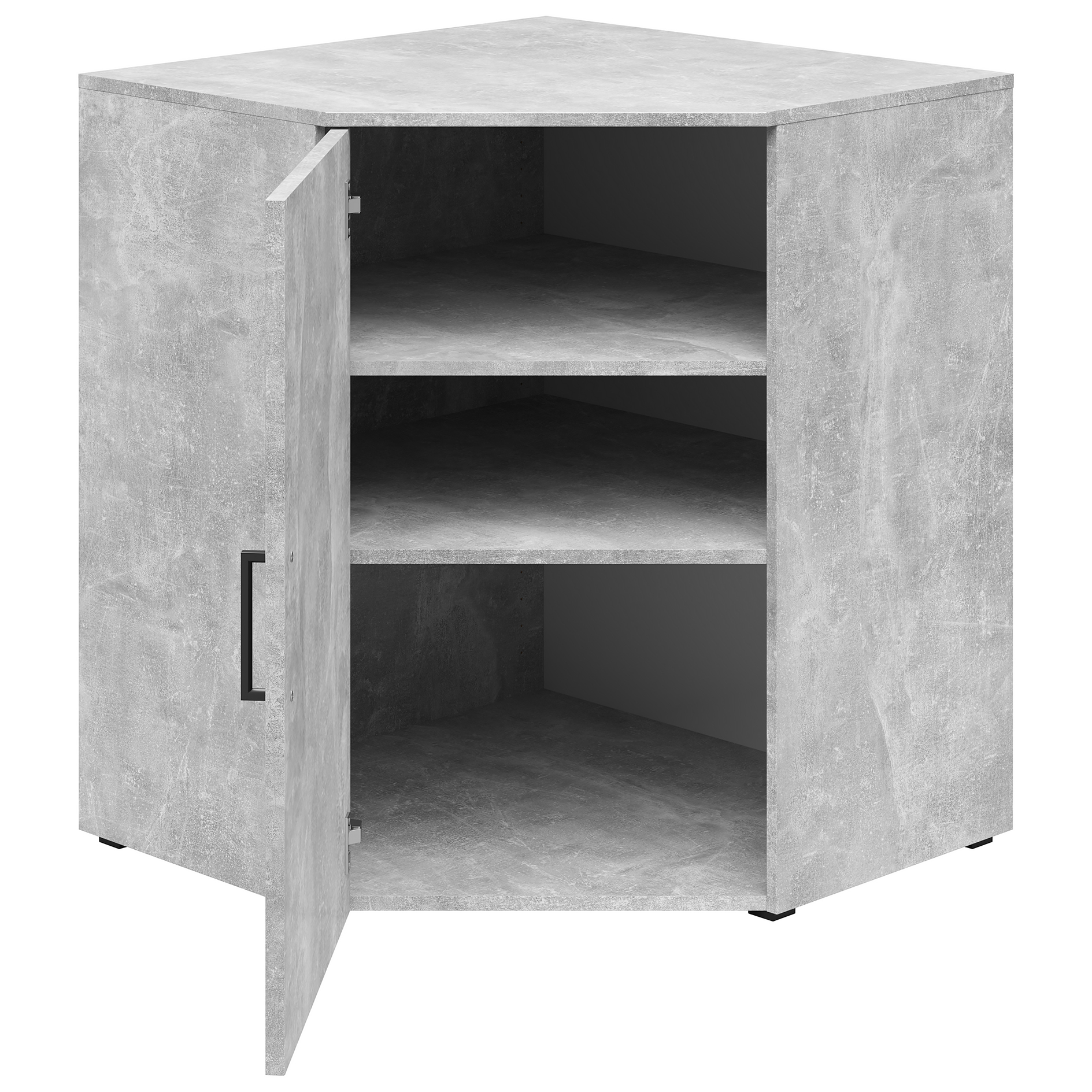 Eck-Kommode - Betonoptik - 73 cm breit