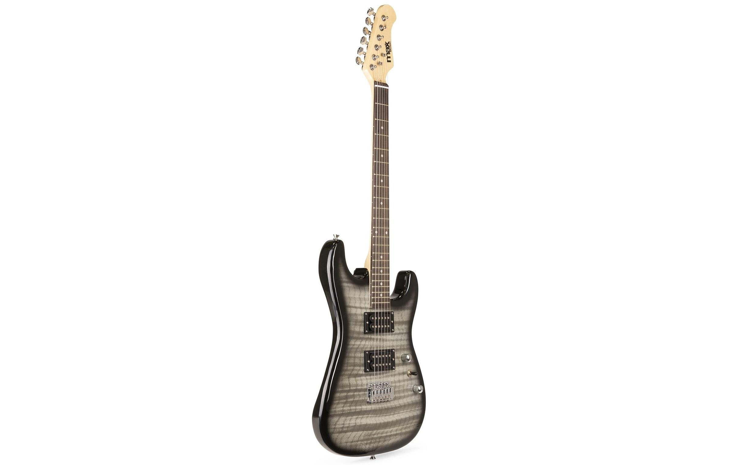 E-Gitarre GigKit Quilted Style Schwarz<br>E-Gitarre mit Zubehör