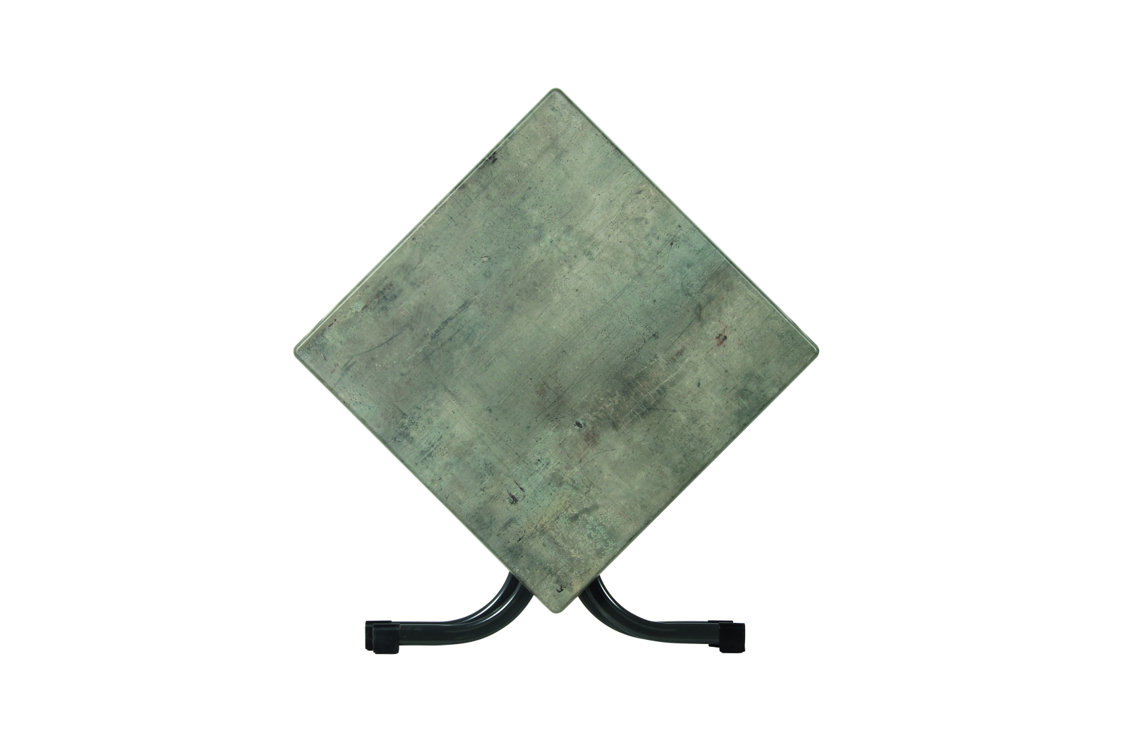 Gartentisch - anthrazit-cemento - klappbar - 80x80 cm