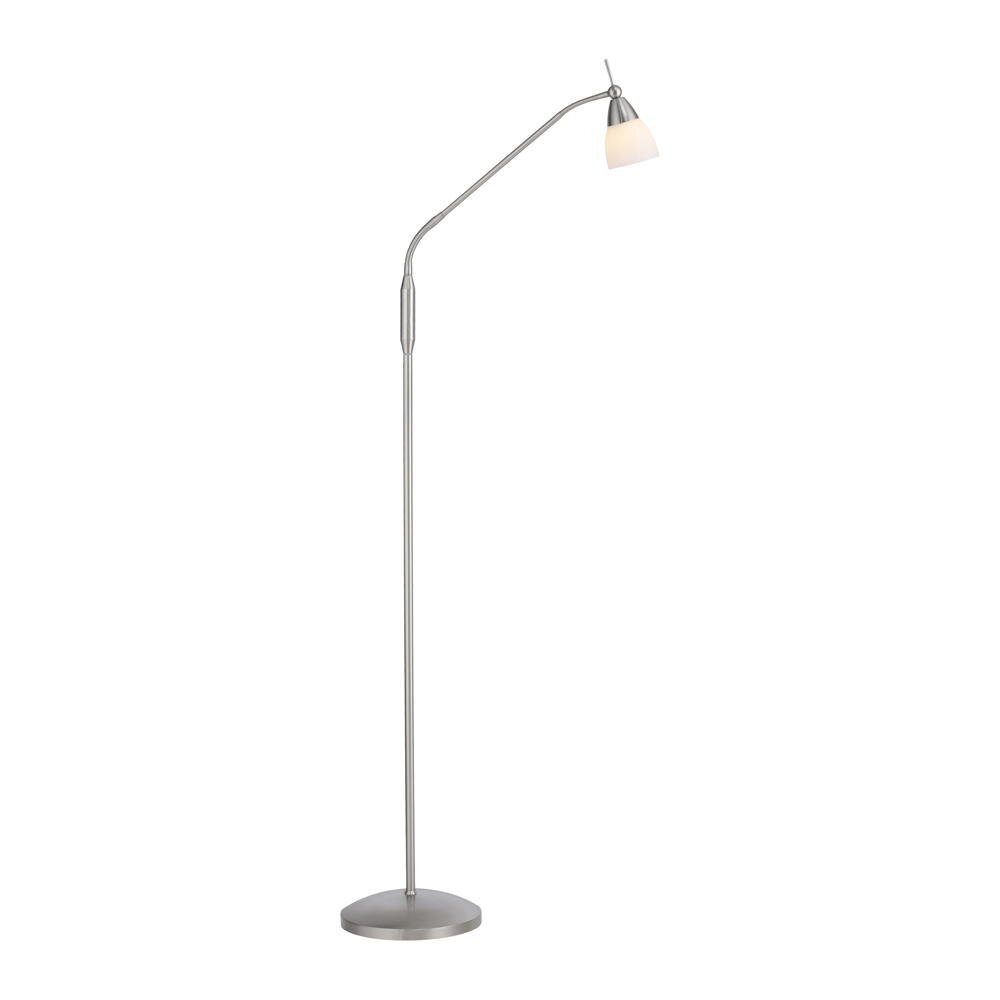 Pino LED vloerlamp in mat zilver, 2,6W, 265lm, G9