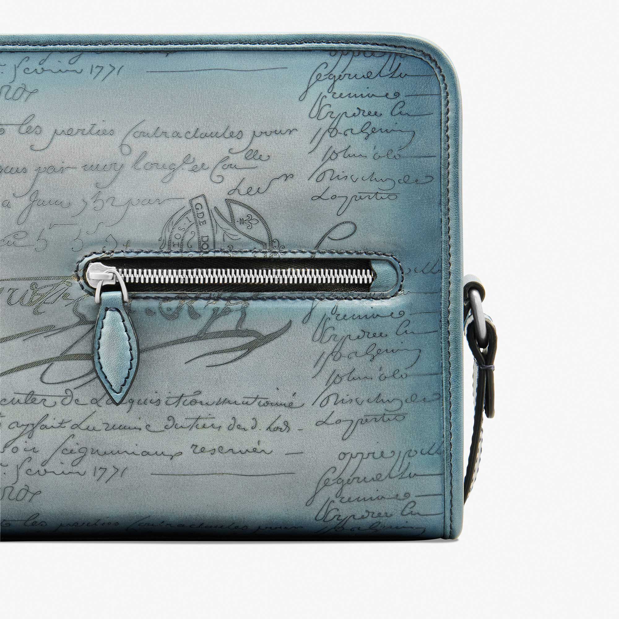 Sac Bandoulière Journalier En Cuir Scritto