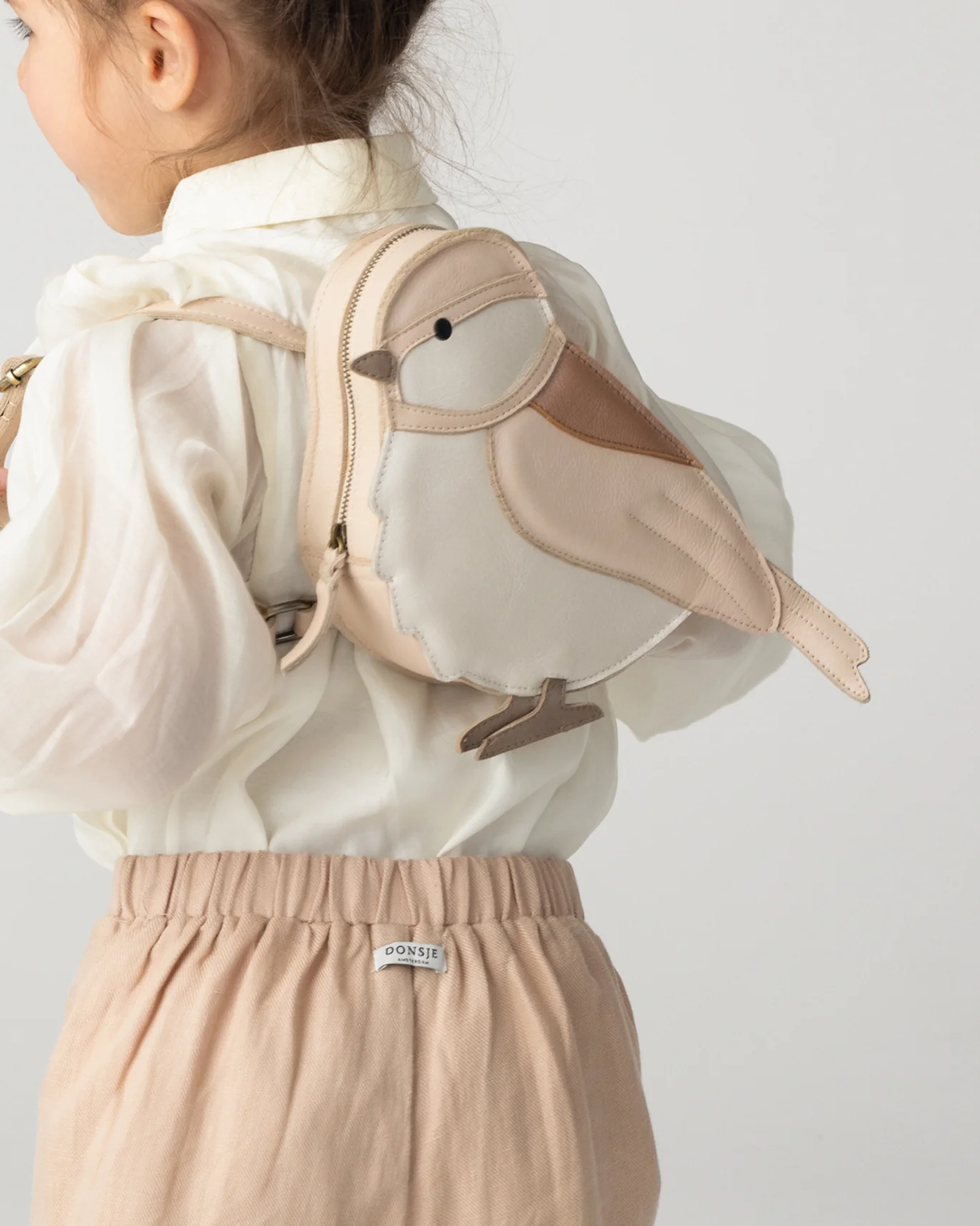 Pierre Backpack | Pink Chickadee | Powder Metallic Nubuck