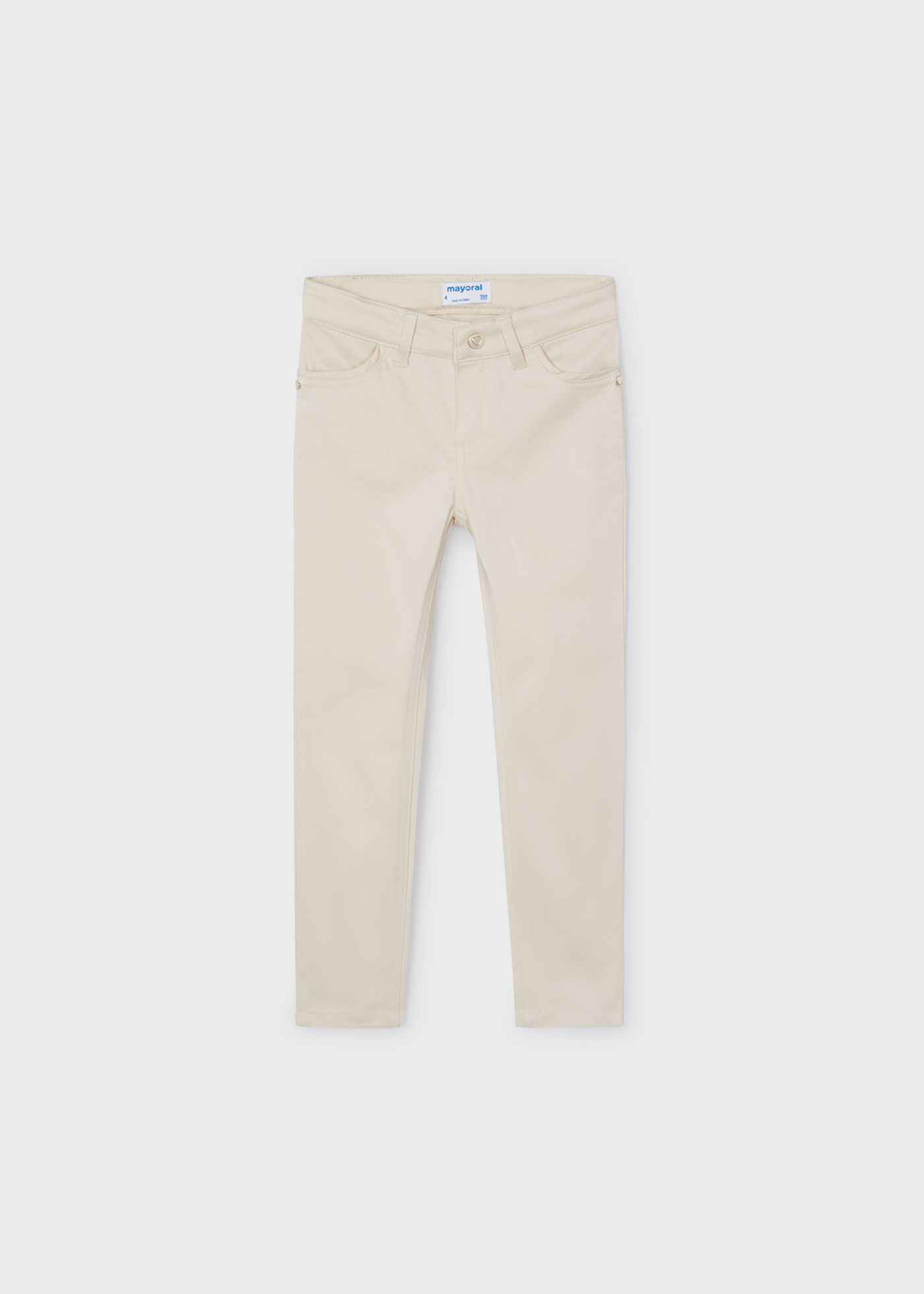 Calça skinny feminina, cor rosa claro