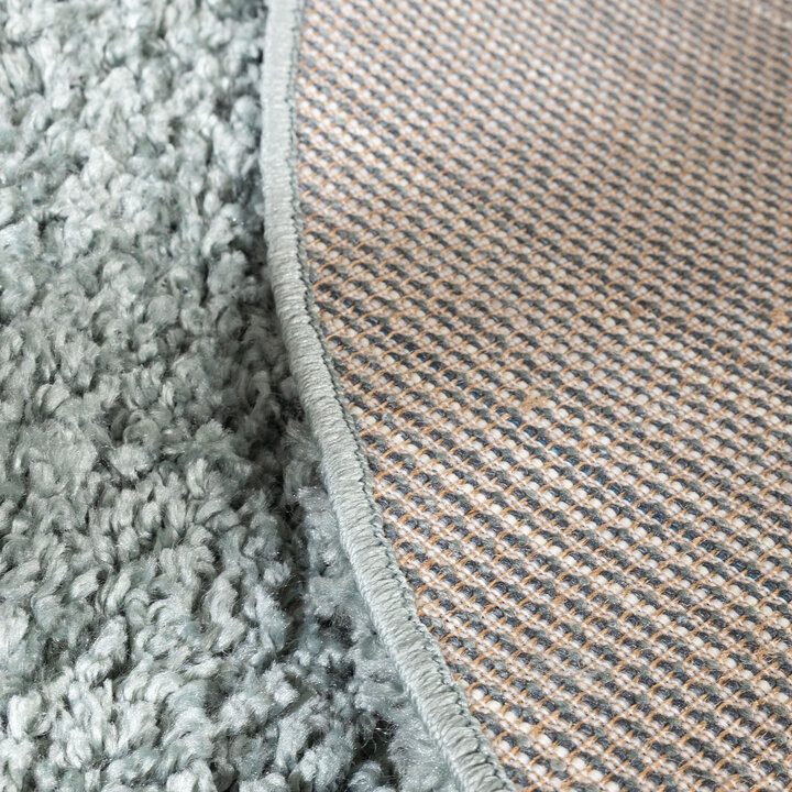 Rond Hoogpolig vloerkleed -  Wish Blauw/Groen