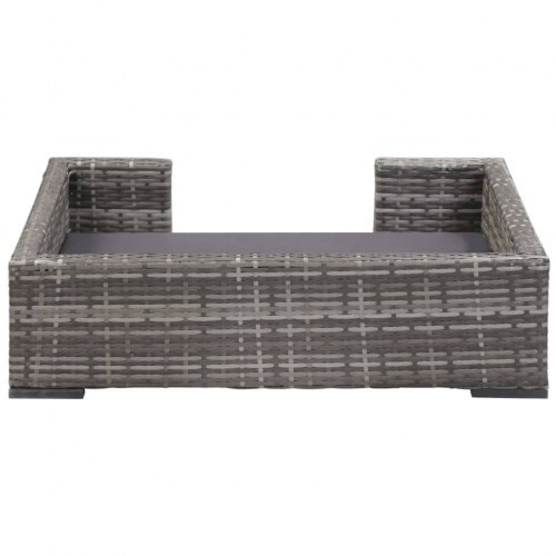 Cama cinza para cachorro