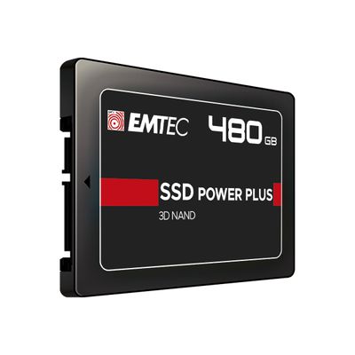 EMTEC X150 Power Plus 3D NAND - Disque SSD - 480 Go - SATA 6Gb/s