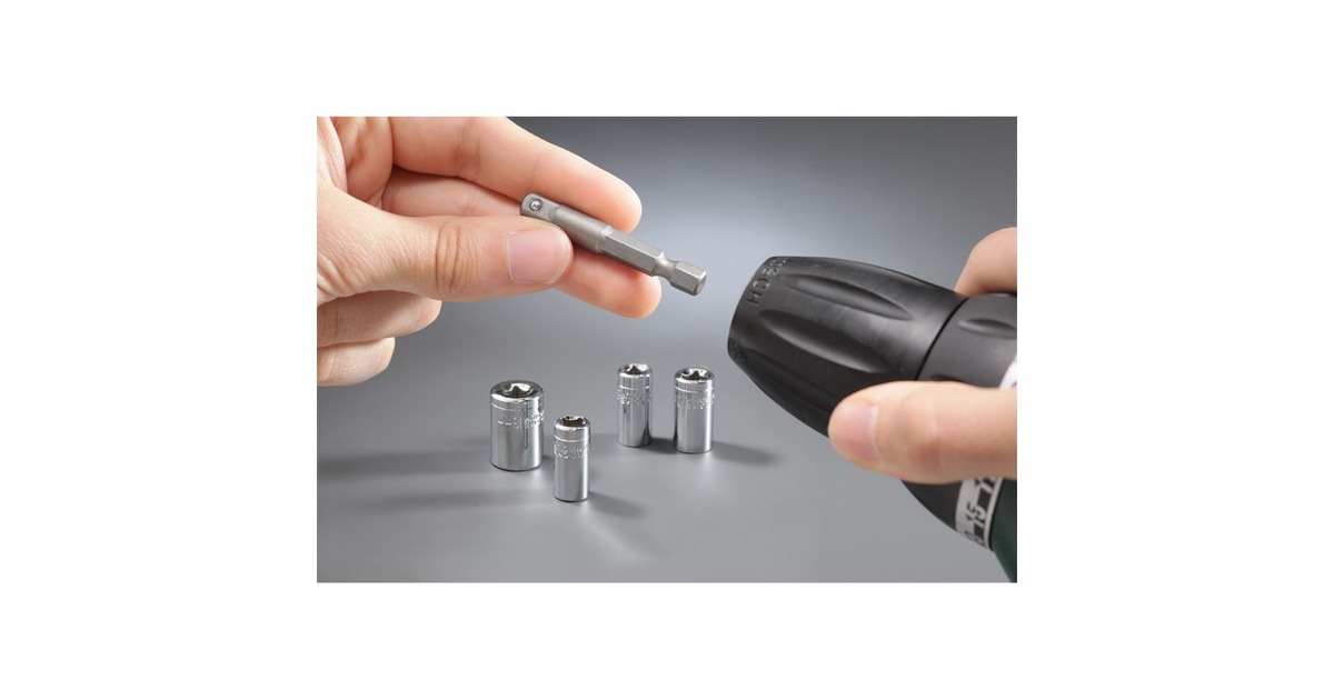 KWBDopsleutelset Met Adapter 5-delig