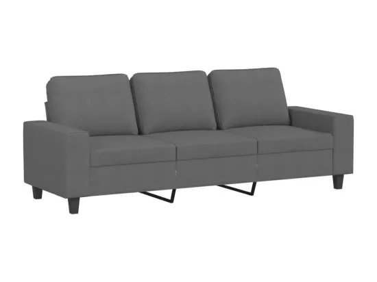 Ensemble de canapés 2 pcs gris foncé tissu