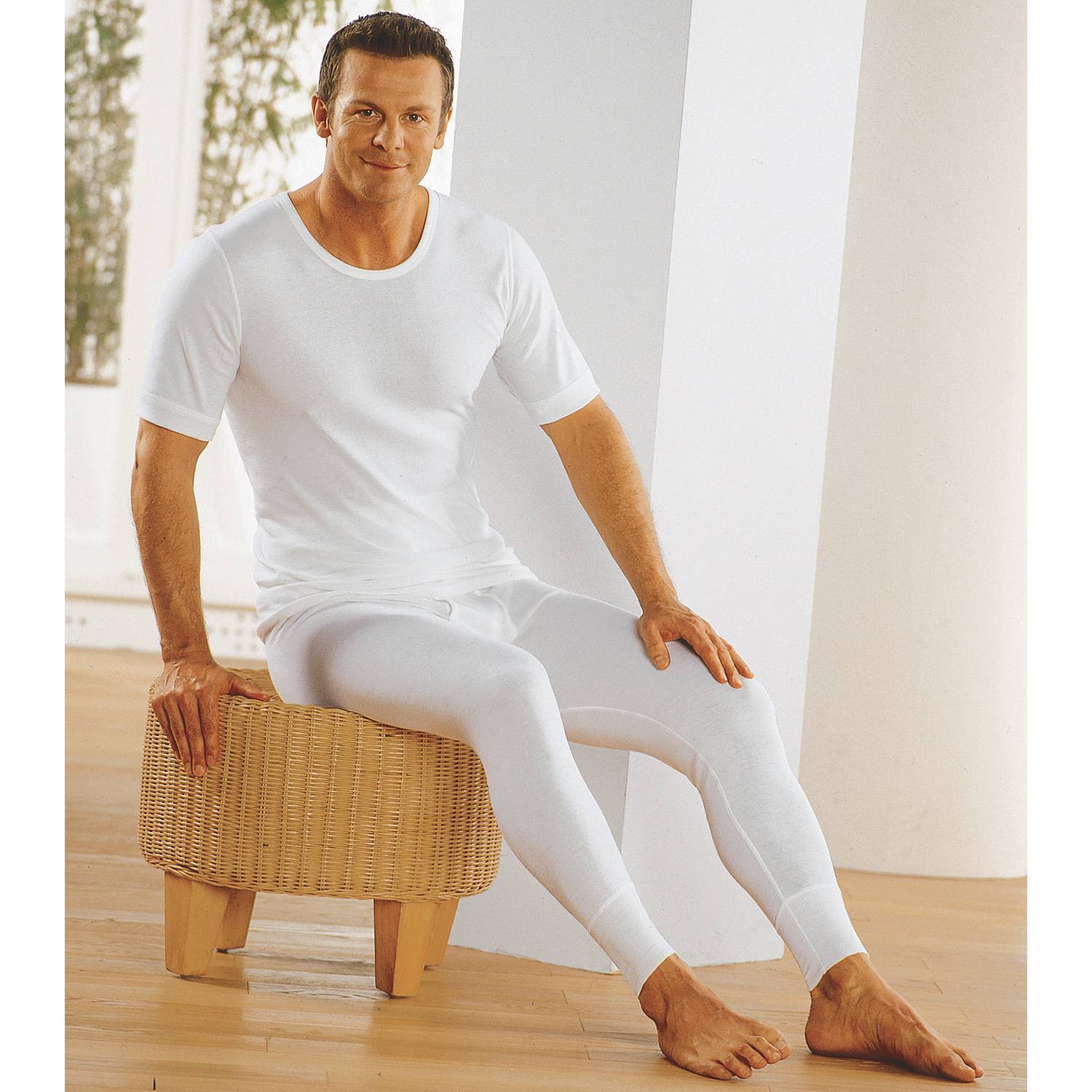 Conta Doppelripp Herren-Unterhose, lang im 2er-Pack