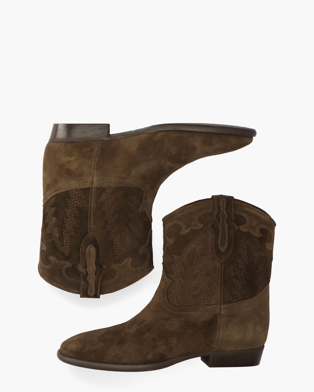 Julie Dee GD798 Donkerbruin Dames Enkelboots