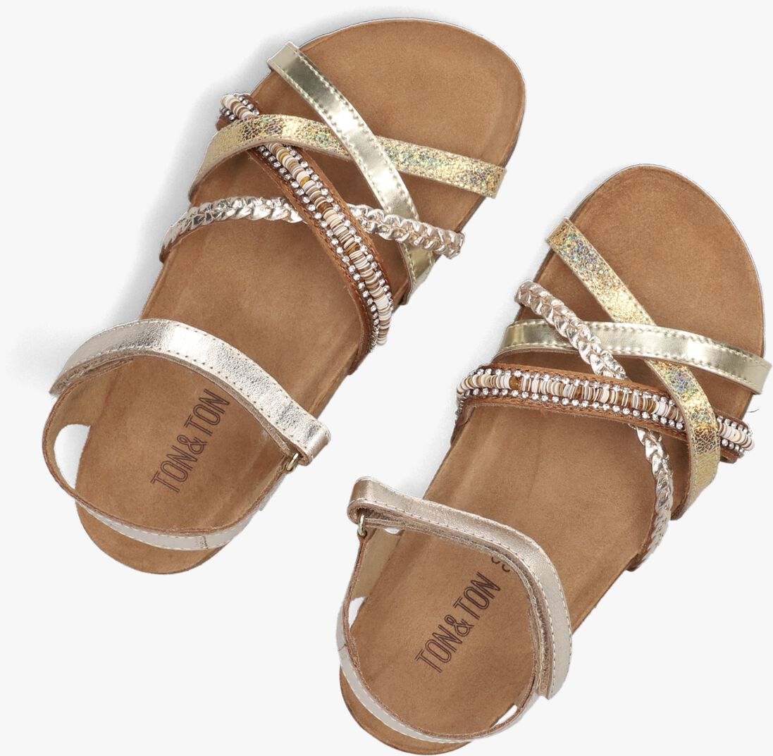 TON & TON gouden ton & ton sandalen madita