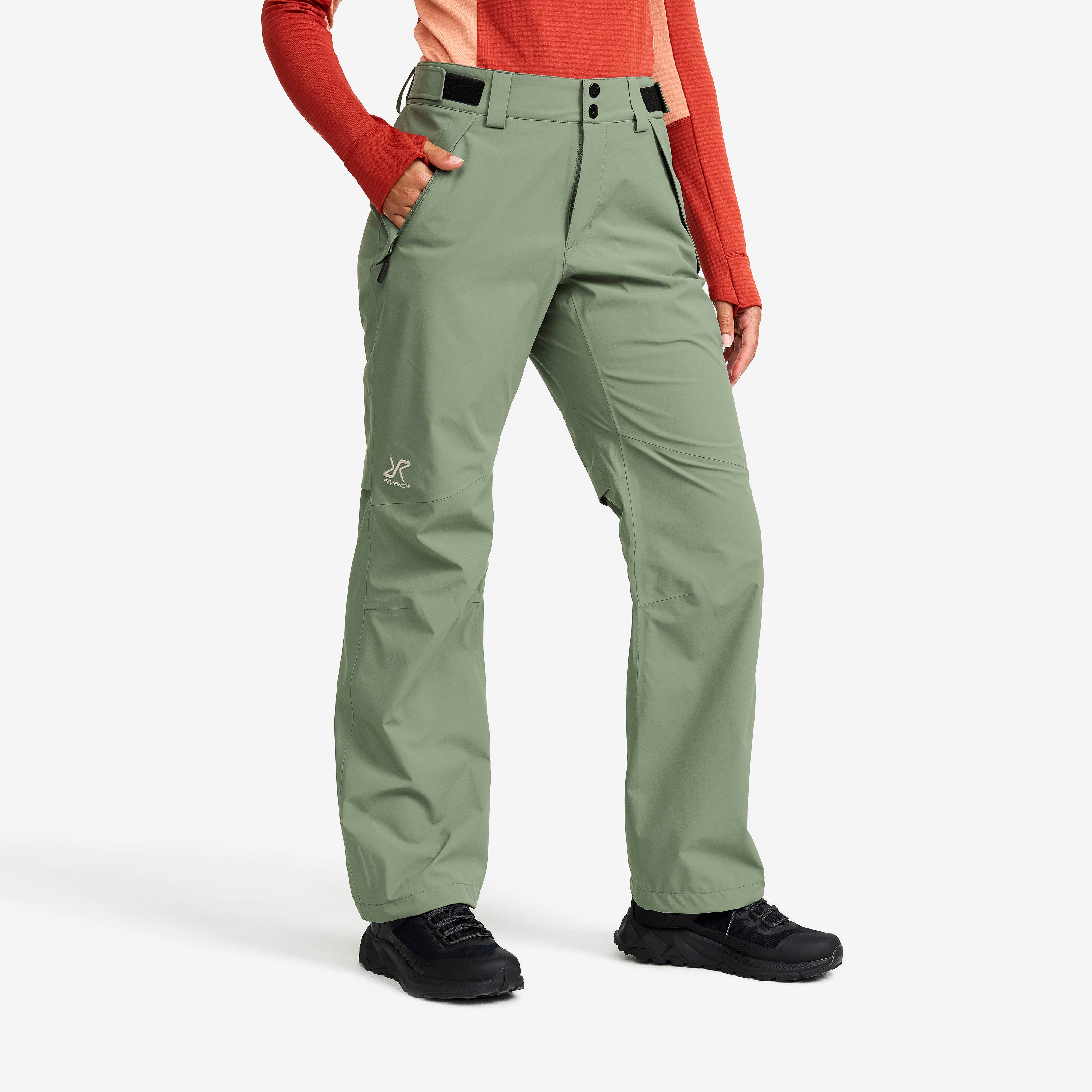 Cloud 3L Shell Pants Dame Dusty Green