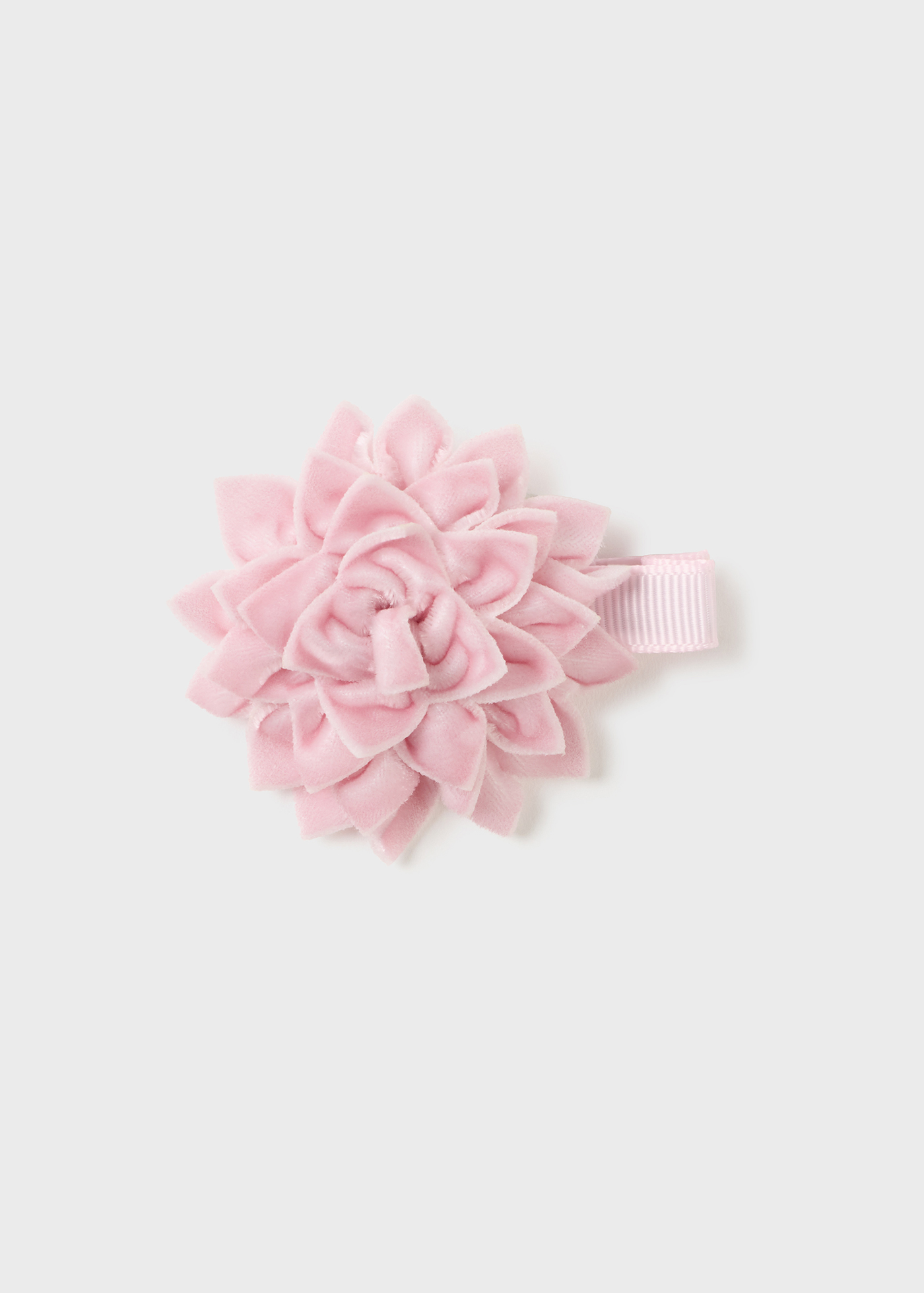 Presilha de flor de veludo para bebê