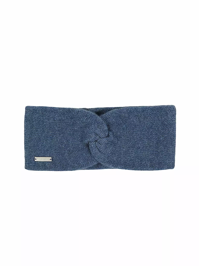 SEEBERGER Kaschmir Stirnband blau
