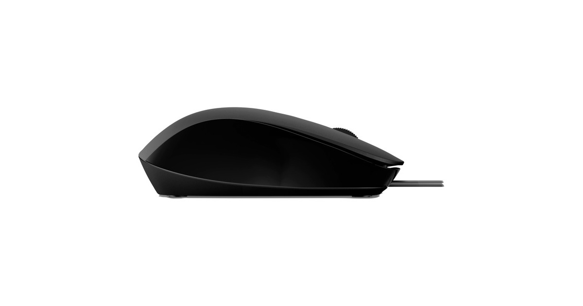 HP150 muis met kabel  (Zwart, 1600 dpi)