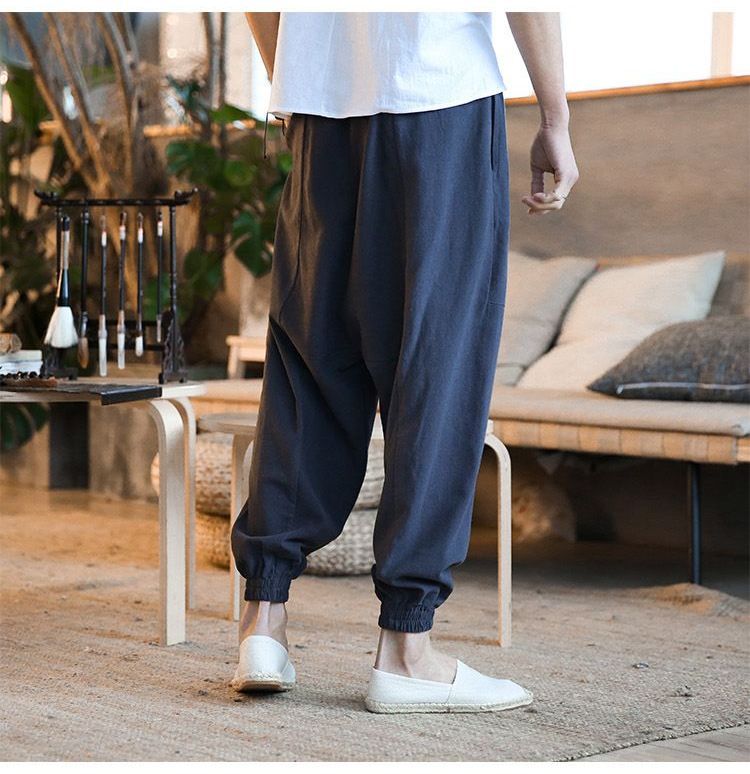Aozora - Cropped Harembroek met Trekkoord