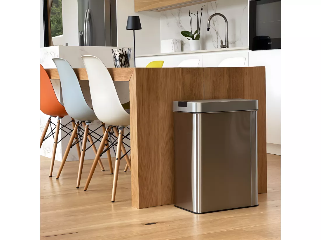 Poubelle de cuisine automatique SILVERLAKE Argent Acier inoxydable 70 L