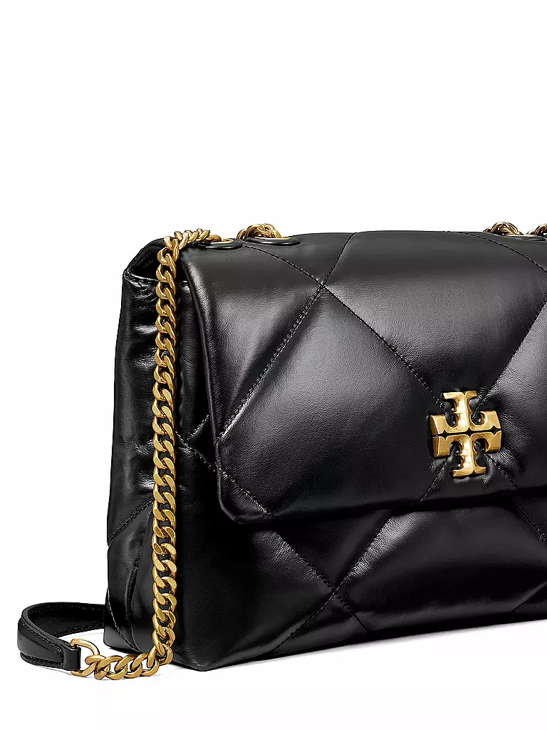 TORY BURCH Ledertasche - Umhängetasche KIRA DIAMOND  schwarz