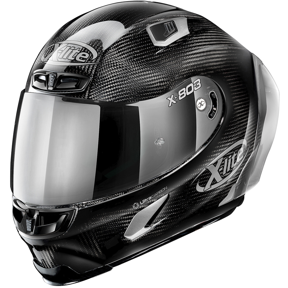 X-lite - Casque X-803 RS Ultra Carbon Silver Edition Noir / Argent