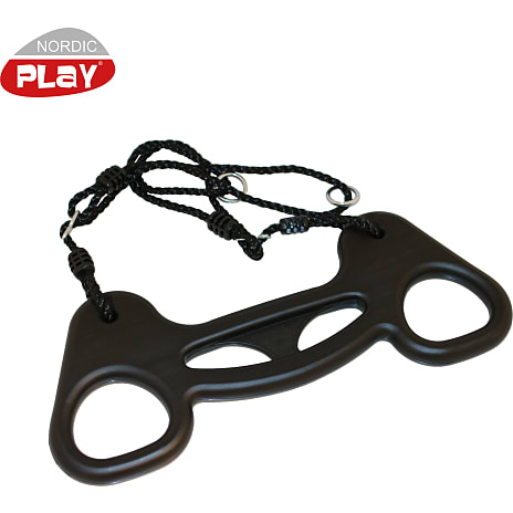 NORDIC PLAY trapezgynge med reb - sort
