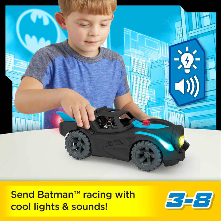 Batman Legetøj Med Lys Og Lyd - Dc Super Friends - Imaginext