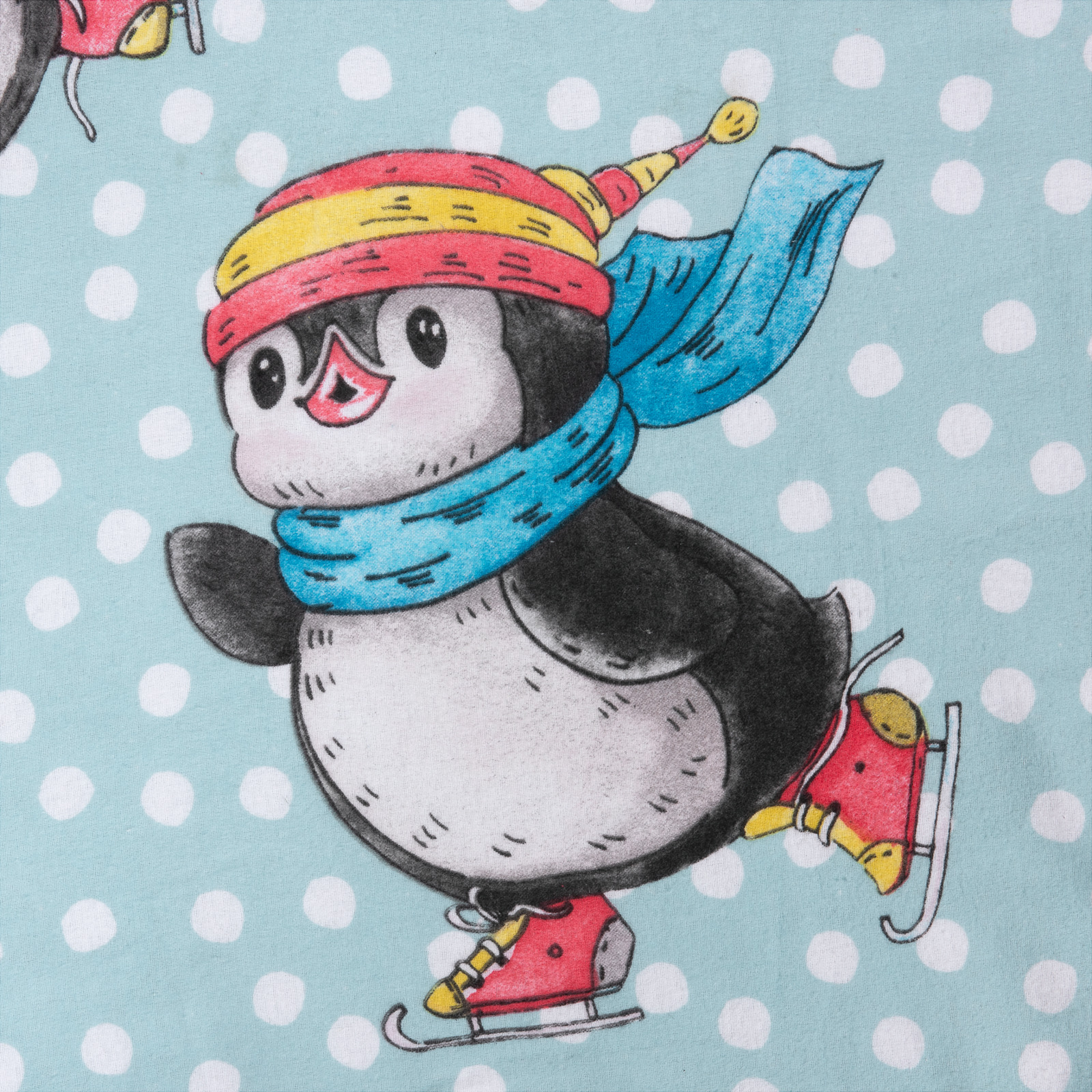 Bettwäsche Pinguin hellblau