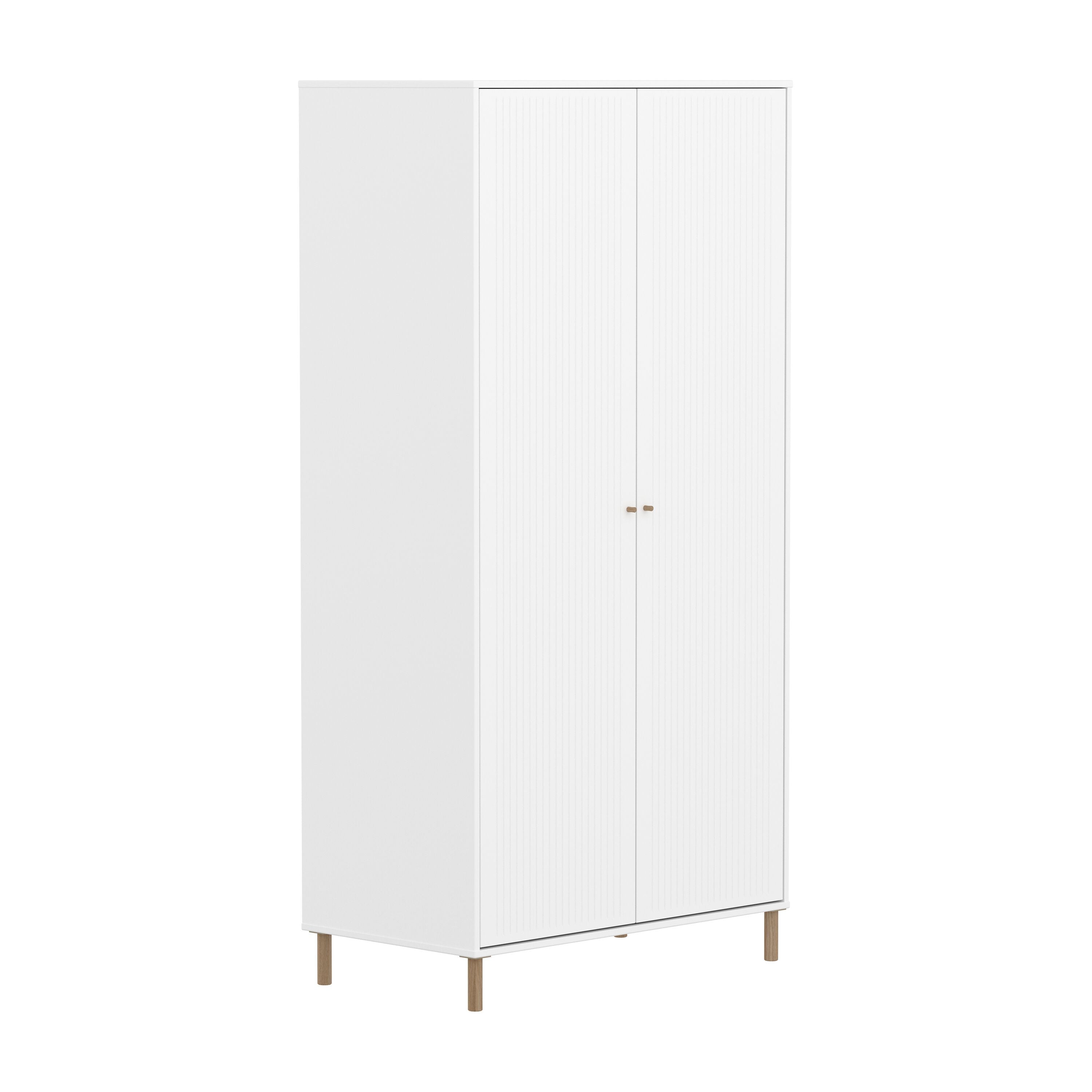 Flexa SAGA Schrank - Weiss / B: 100.0 cm x T: 55.0 cm x H: 200.0 cm