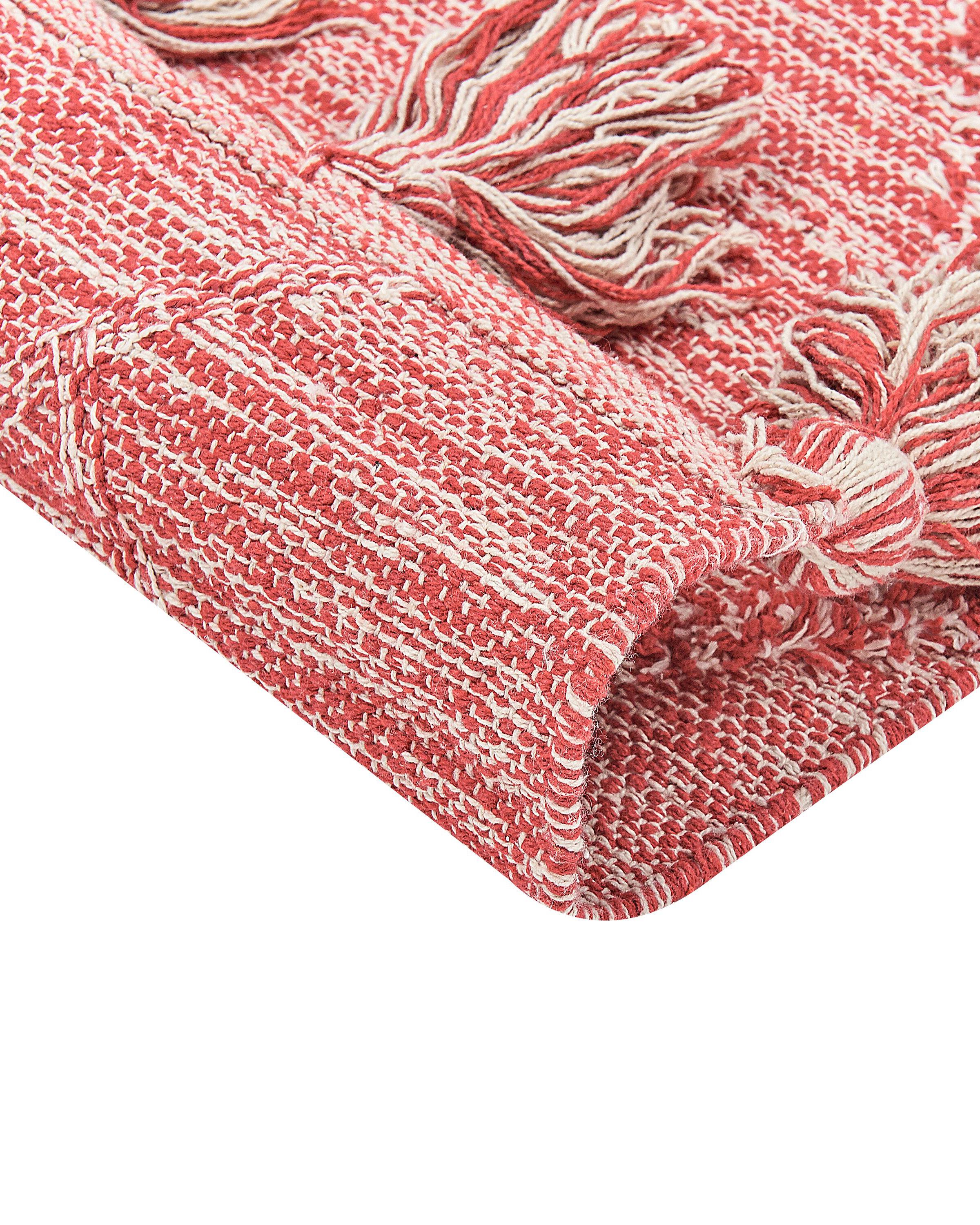 Vloerkleed NIGDE Rood 160 x 230 cm Katoen
