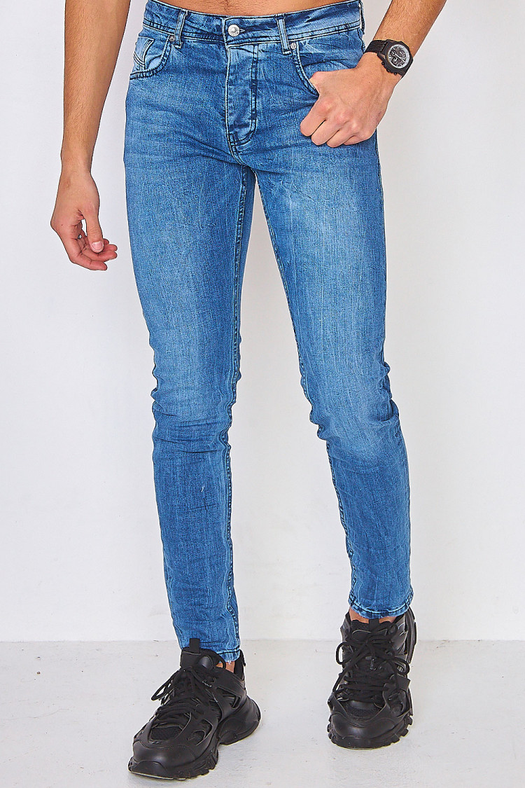 Jeans skinny bleu clair usé / Project X - TP21023