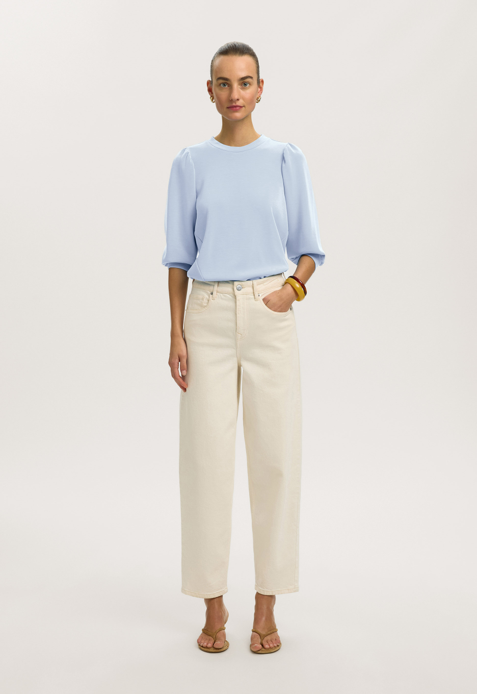 Selected Puff Sleeve Sweatshirt