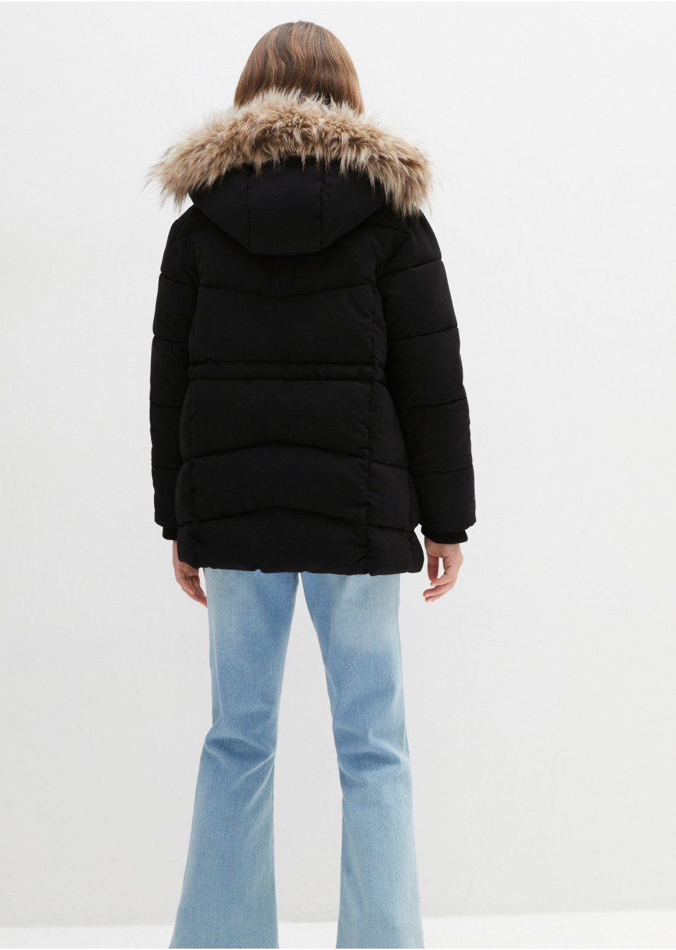 Parka d'hiver fille avec capuche