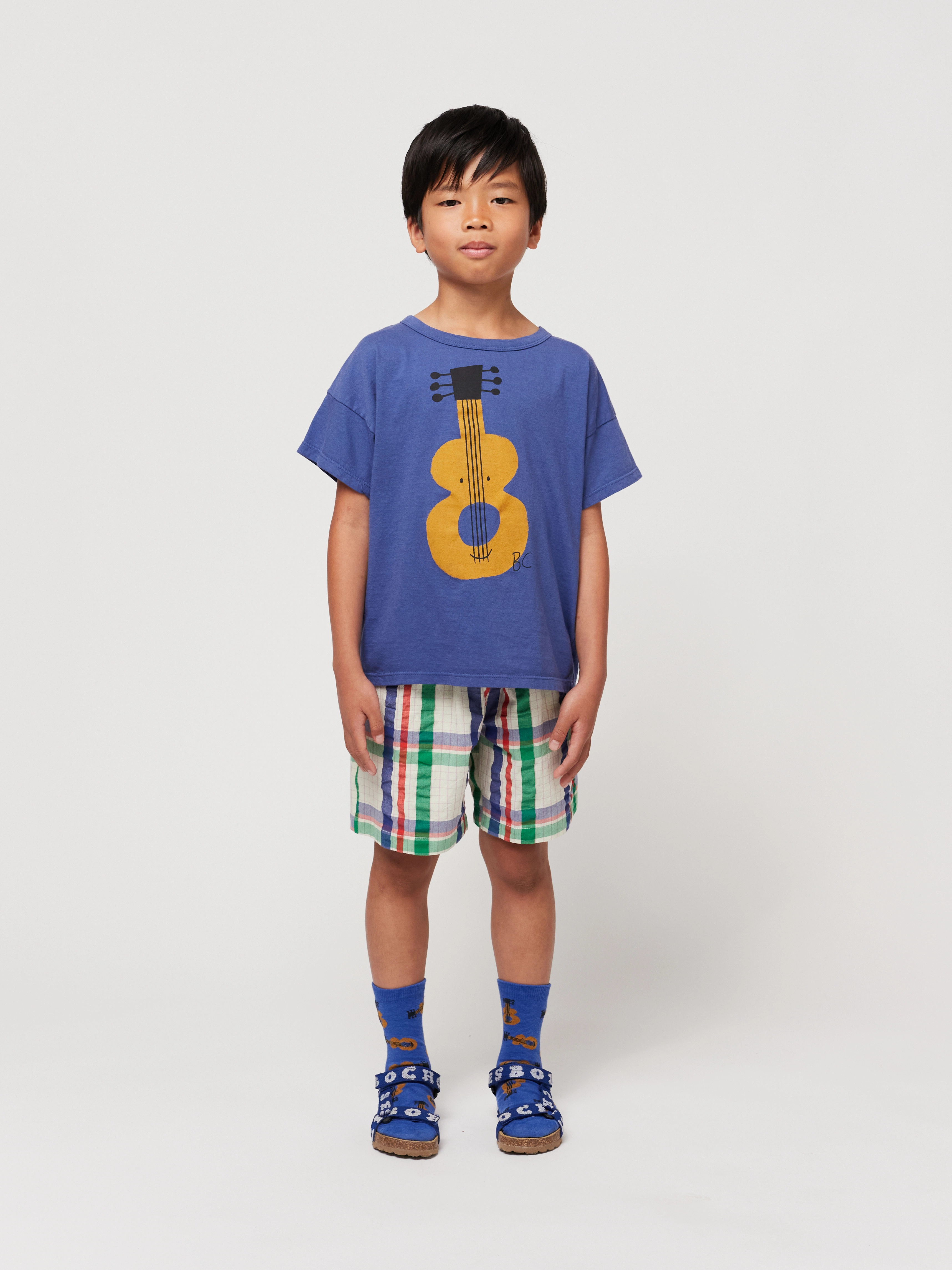 T-Shirt ACOUSTIC GUITAR in navy blue