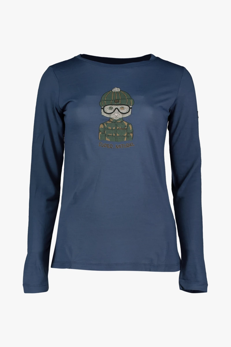 super.natural Snowcat Damen Longsleeve