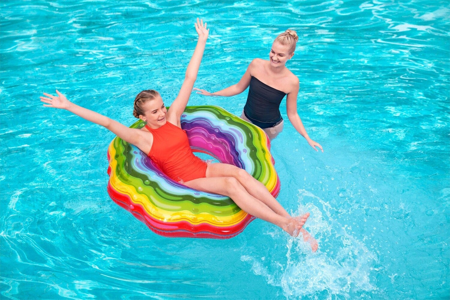 Bestway zwemband regenboog lint D 96 H 27 cm 12+