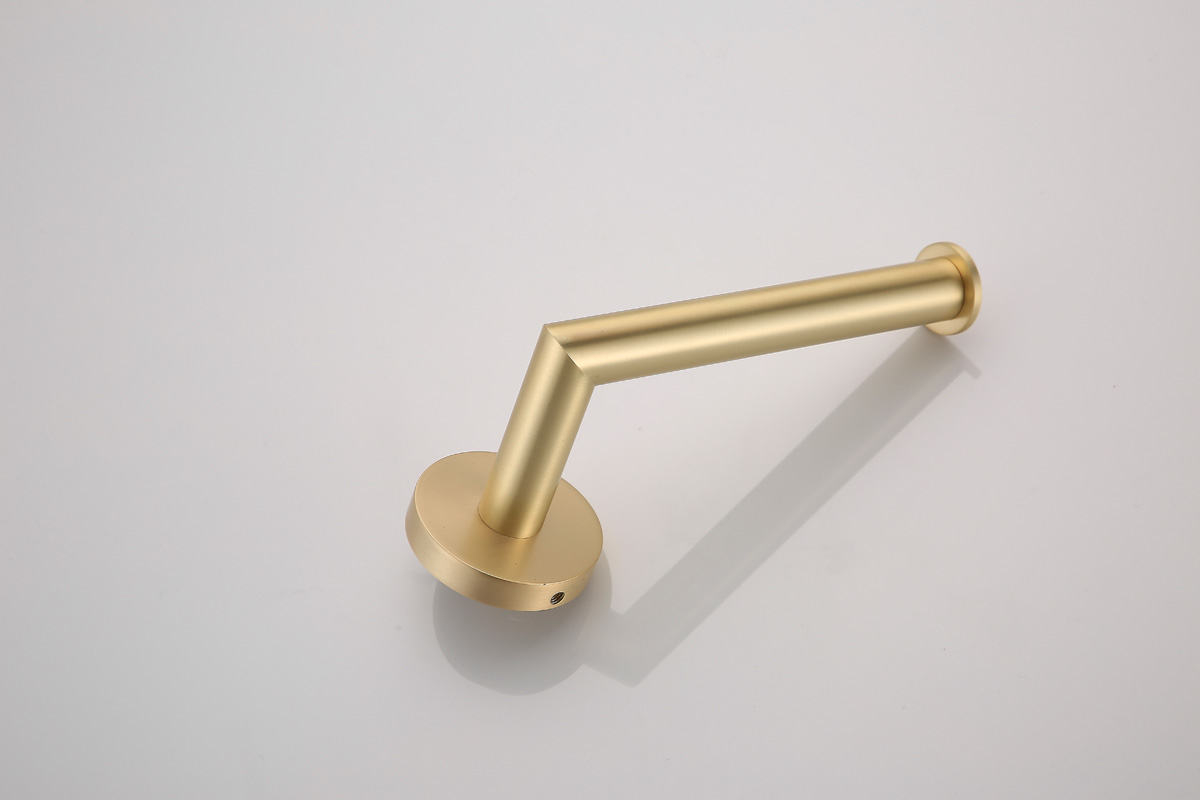 Saniclear Brass toiletrolhouder geborsteld messing mat goud