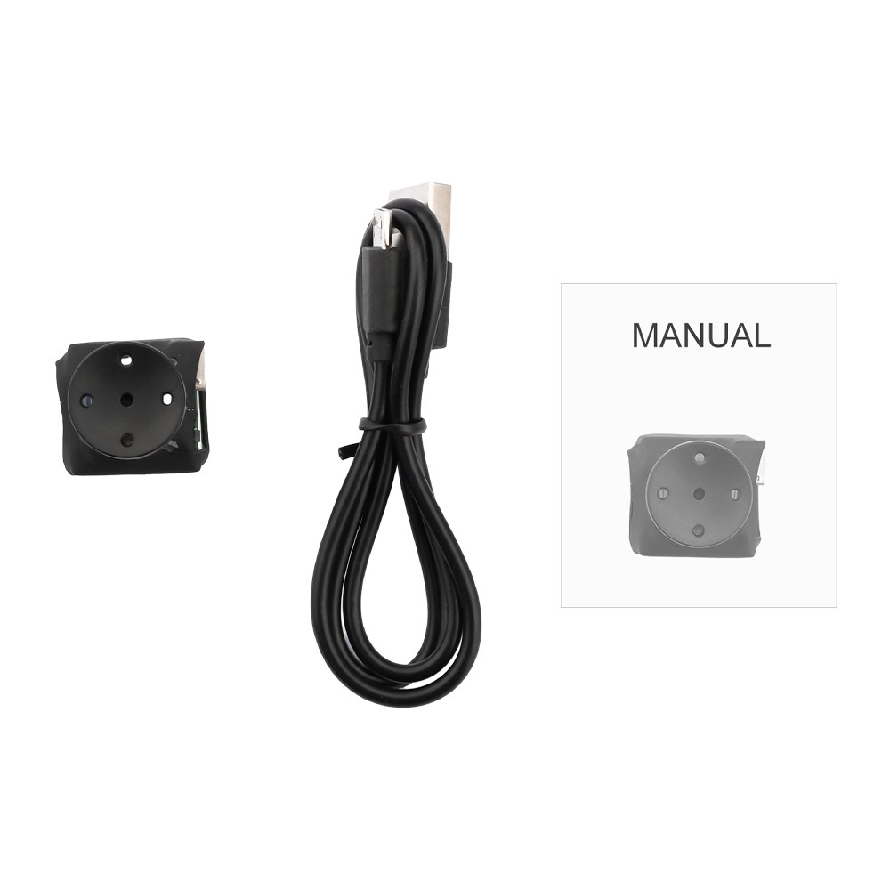 Ultra Mini Knopf Kamera Full HD 1080p mit Akku (200mAh)   Micro SD Kartenslot (2 x 2cm) - Schwarz