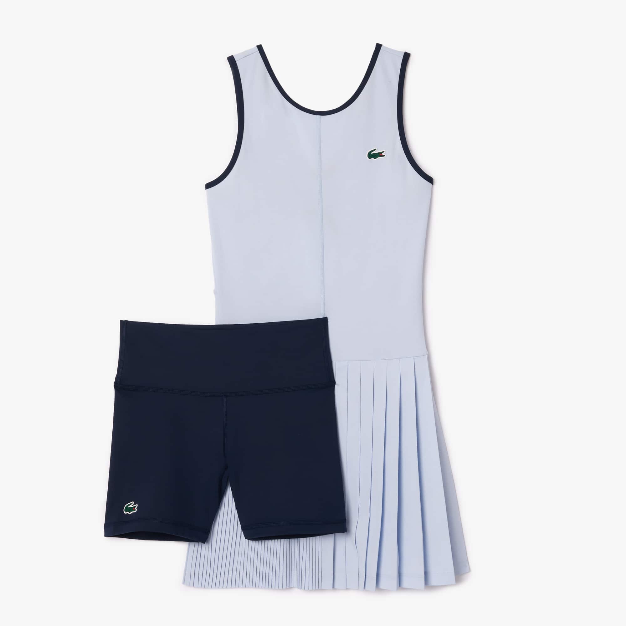 Robe Tennis Ultra-Dry stretch avec shorty séparé Robes & Jupes - Bleu - Lacoste - Femme