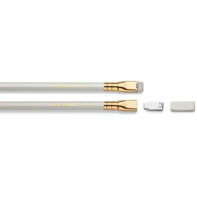 Bleistift Blackwing, Blackwing Pearl. Weißer Schaft