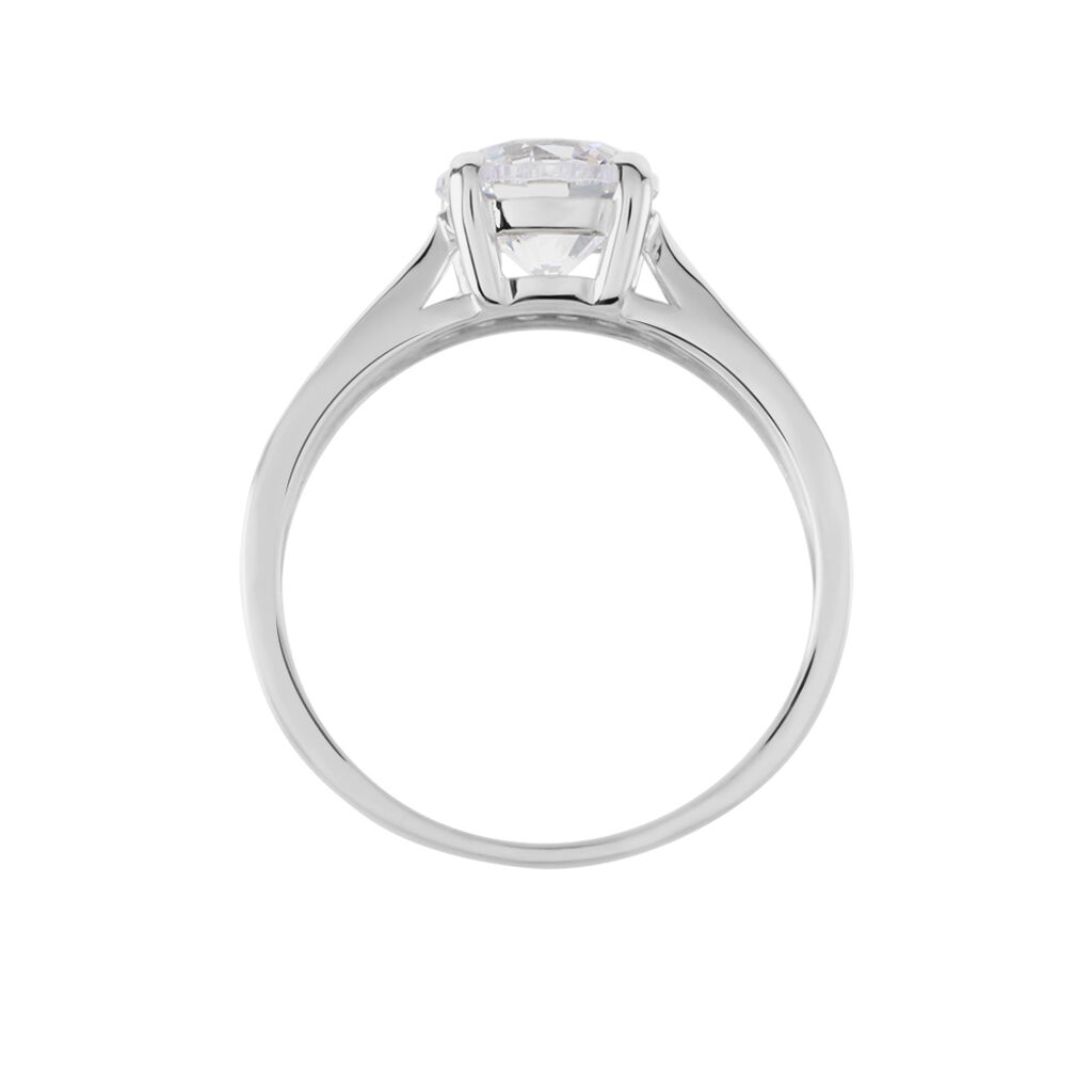Solitaire Aarone Or Blanc Oxyde