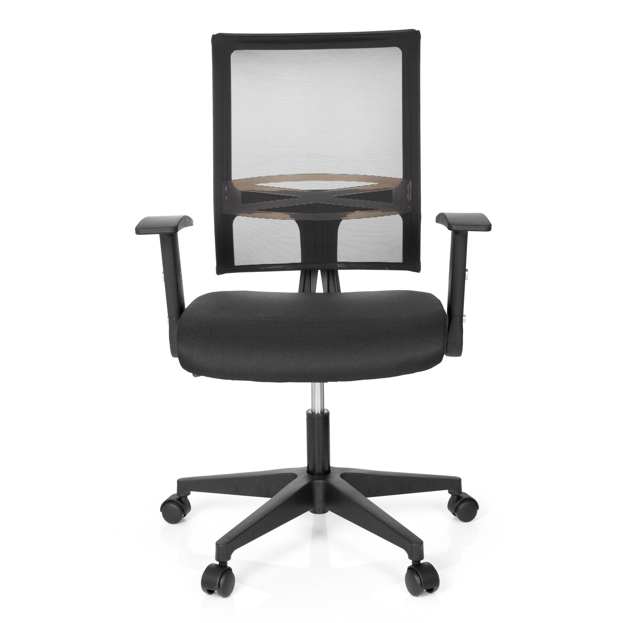 Home Office Bürostuhl OFFICE R8 Stoff/Netzstoff mit abklappbaren Armlehnen hjh OFFICE