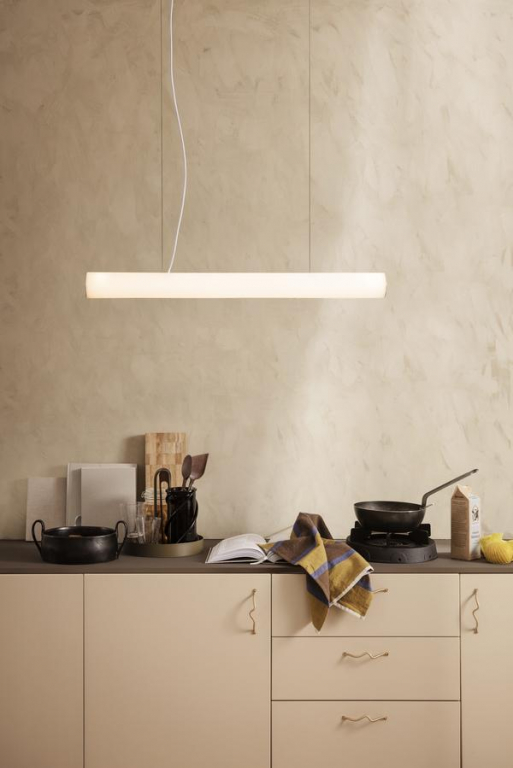 Ferm Living Vuelta hanglamp 100 LED wit/messing
